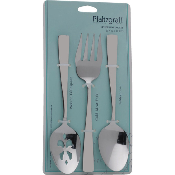 Pfaltzgraff Danford 18.0 Stainless Steel Serving Set (3-Piece) Pfaltzgraff Danford 18.0 Stainless Steel Serving Set (3-Piece)