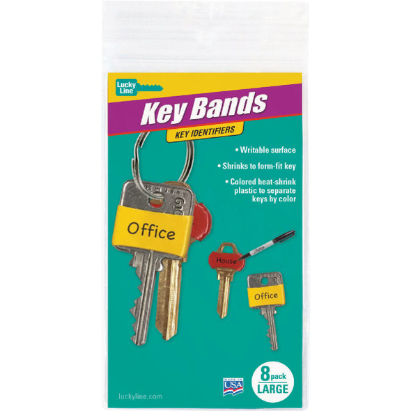 Lucky Line Write-On Key Identifiers Bands (8-Pack) 17208 588906
