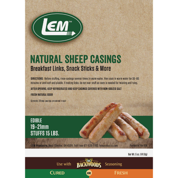 LEM 5 Oz. Natural Sheep Casings 243