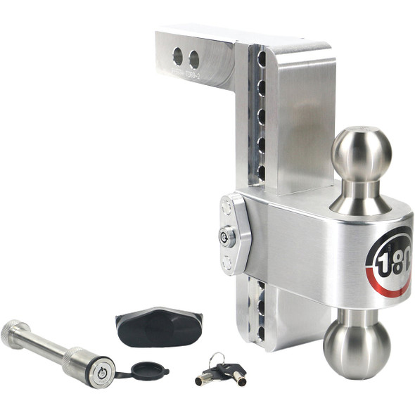 Weigh Safe 8 In. Adjustable 180 Degree Hitch Ball Mount LTB8-2-KA