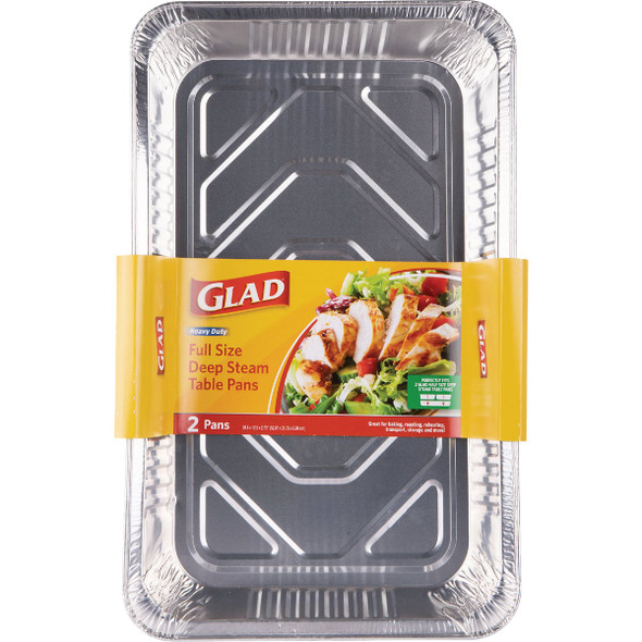 Glad Full Size Deep Steam Table Pan (2-Count) BBP21178