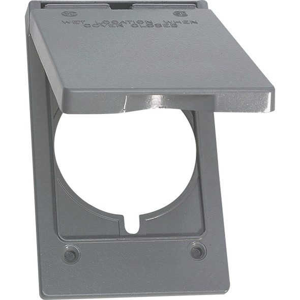 Southwire Single Gang 30A/50A Gray Vertical Weatherproof Cover WCV12.125-UPC