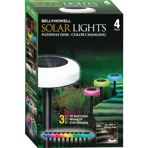 Bell+Howell Color Changing Disk Lights (4-Pack) 8540