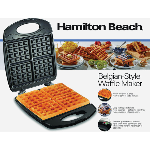 Hamilton Beach Belgian-Style Waffle Maker 26020MN 642050