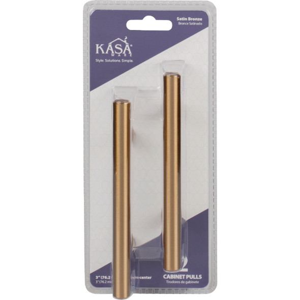 KasaWare 5-3/8 In. Overall Length Satin Bronze Cabinet Pull (2-Pack)
