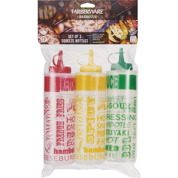 Farberware Barbeque-Condiment Squeeze Bottles (3-Count) 5289411 626548