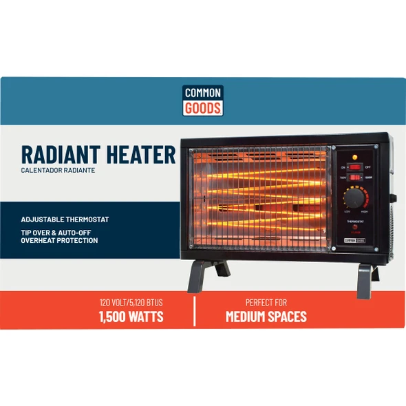 Home Impressions 1500W 120V Radiant Electric Heater BY1201 585612