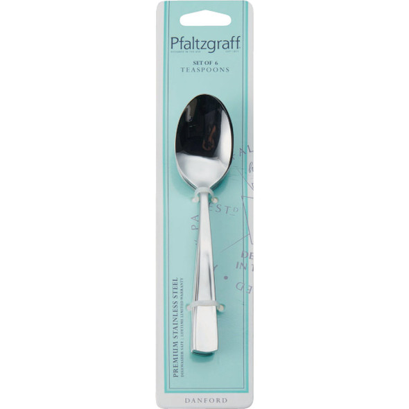 Pfaltzgraff Danford 18.0 Stainless Steel Teaspoon (6-Pack) 5243532 Pfaltzgraff Danford 18.0 Stainless Steel Teaspoon (6-Pack) 5243532