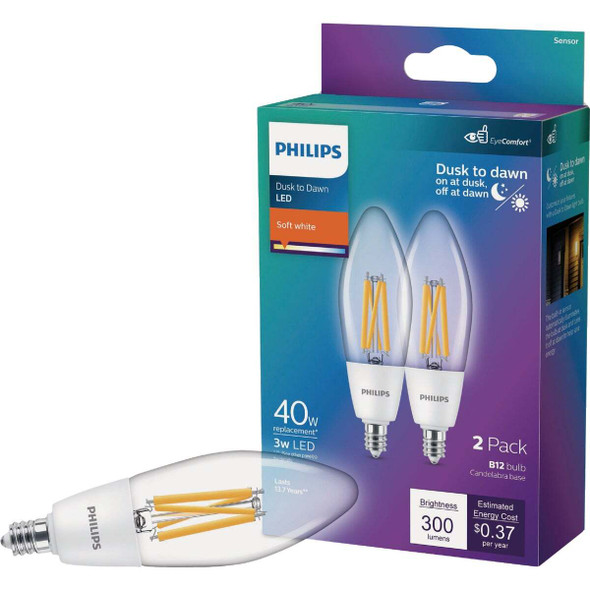 Philips 2pk 40w Dsk2dwn B11 Bulb 586917