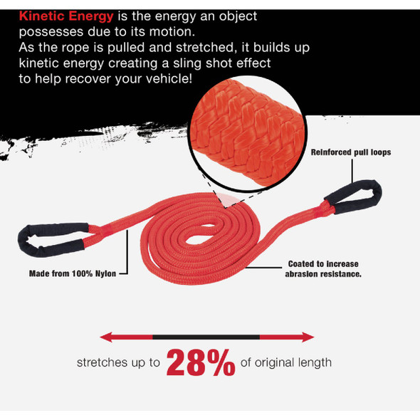 Erickson 7-8 In. x 20 Ft. 22,020 Lb. Kinetic Recovery Rope 59402 583061