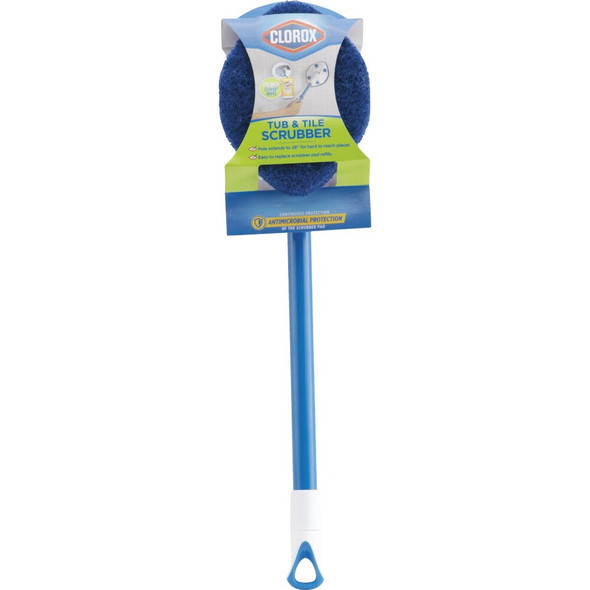 Clorox Extendable Tub & Tile Scrubber with Diamond Head 620087 604891