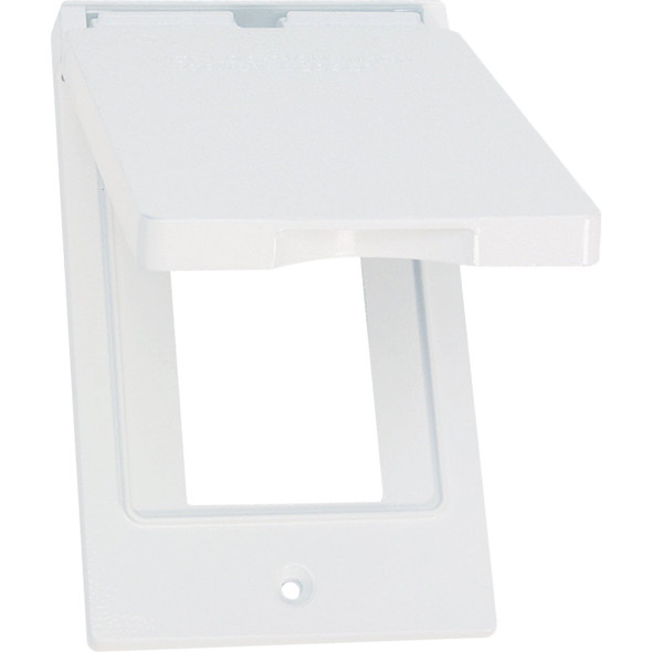 Southwire Single Gang Vertical White Weatherproof GFCI Cover WCV1GFIW-UPC