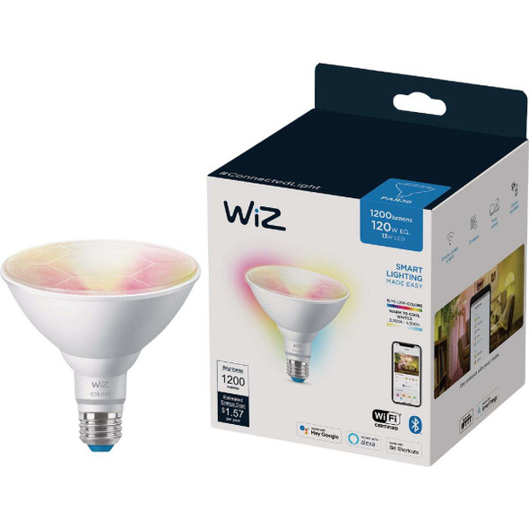 Wiz 120W Equivalent PAR38 Medium Smart LED Light Bulb 603894