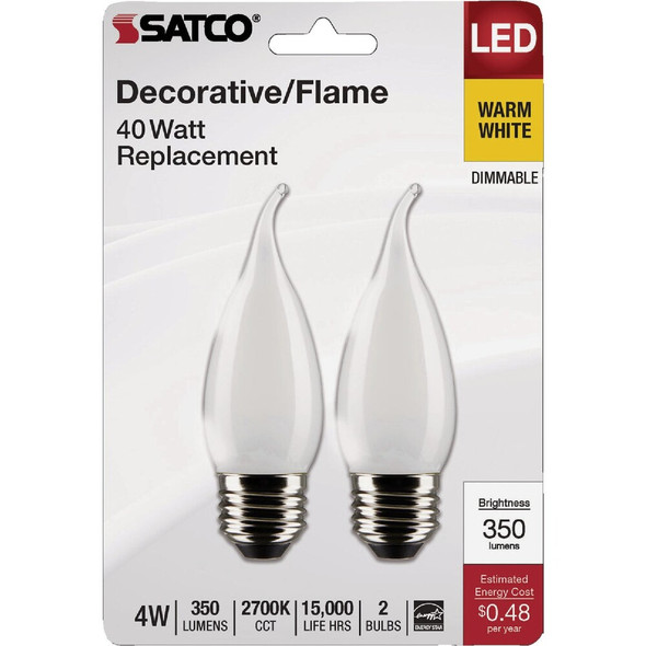Satco 2pk 4w Ca10med Led Bulb S21851 563872