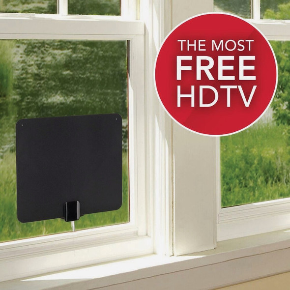 RCA Amplified Ultra-Thin Multi-Directional Indoor HDTV Antenna ANT1080EV 563631