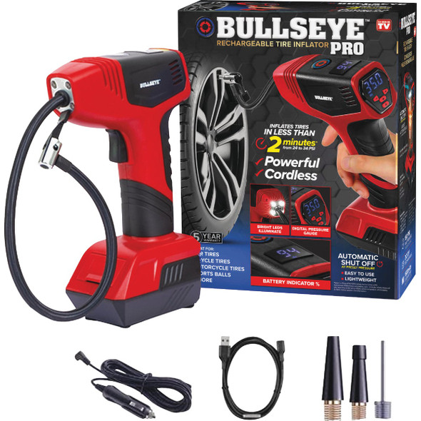 Bullseye Pro Rechargeable Tire Inflator 9475