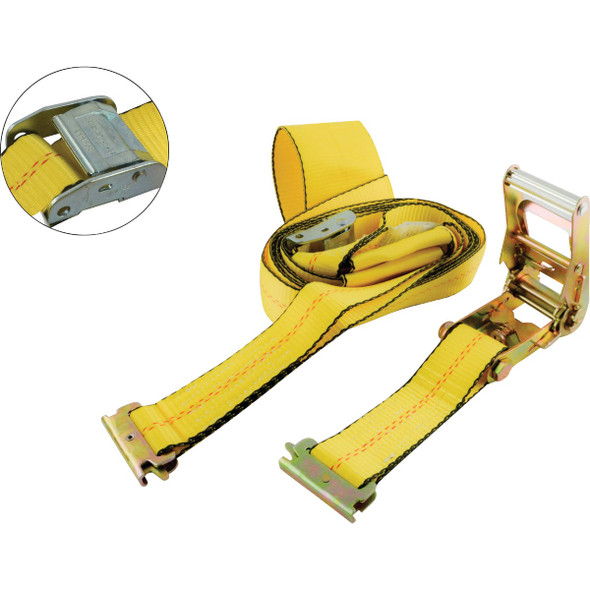 Erickson 4 In. x 22 Ft. Adjustable Standard Tire E-Track Ratchet Strap