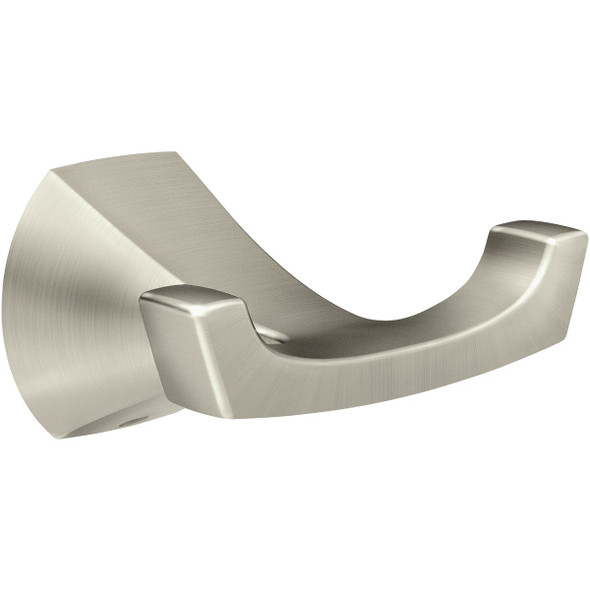 Moen Lindor Double Robe Hook, Spot Resist Brushed Nickel  MY8703BN