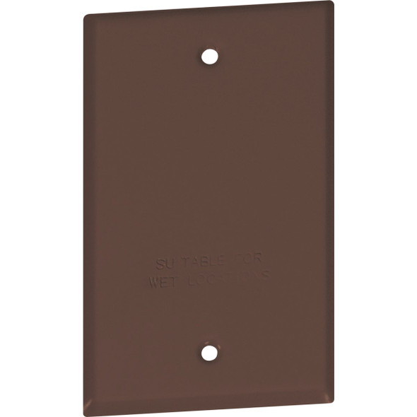 Southwire Single Gang Bronze Weatherproof Blank Cover WC1BB-UPC