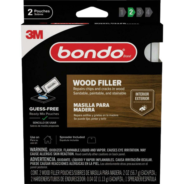 Bondo 2 Oz. Ready Mix Wood Filler WF-2PK-ES
