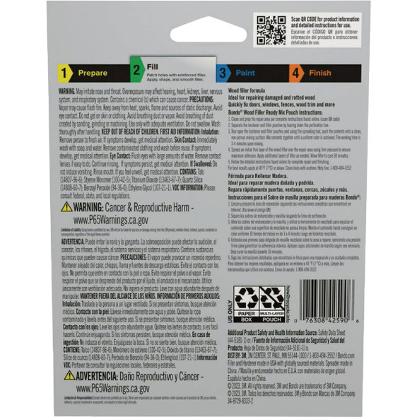 Bondo 2 Oz. Ready Mix Wood Filler WF-2PK-ES 580501
