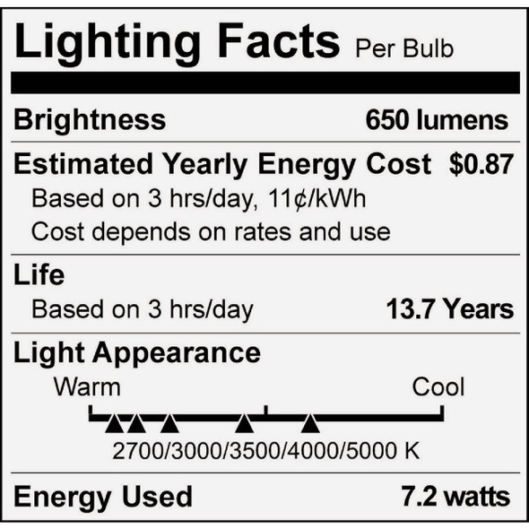 Philips 3pk Br3065w 5cct Ledbulb 583161 543083