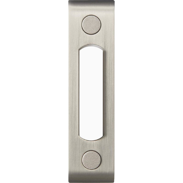 Heath Zenith Satin Nickel Metal Lighted Doorbell Button 18000217