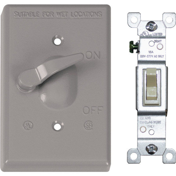 Southwire 1ggryvrt Wpcover W/Swtch 1GTCSP-15A-UPC