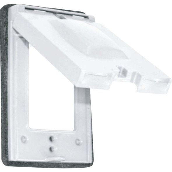 Southwire 10-In-1 Single Gang Multi-Use White Weatherproof Cover WC1V12W-UPC