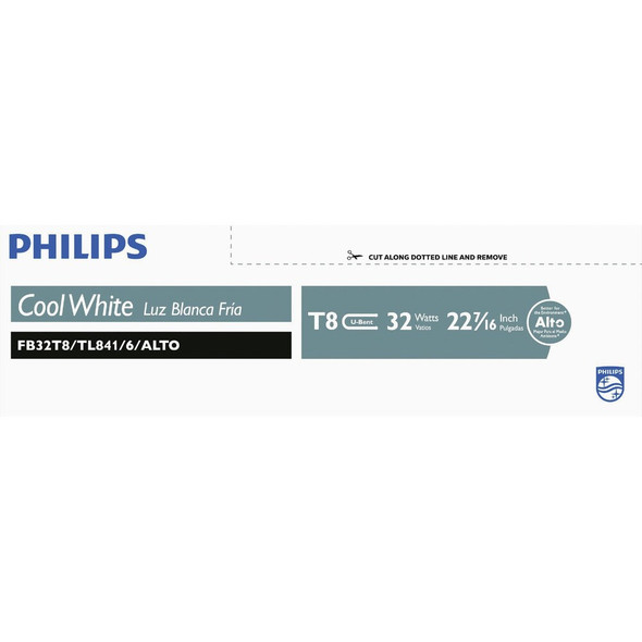 Philips 32w Cw U-Bent T8 Fl Tube 562942 Pack of 6 523171