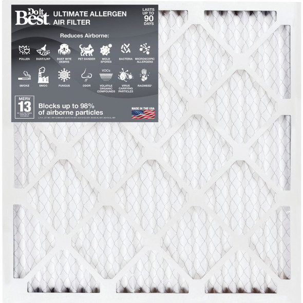 Do it Best 20 In. x 20 In. x 1 In. MERV 13 Furnace Filter Pack of 6