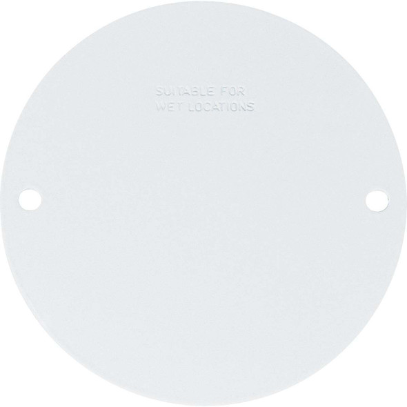 Southwire Round Weatherproof White Blank Cover WRCWB-UPC