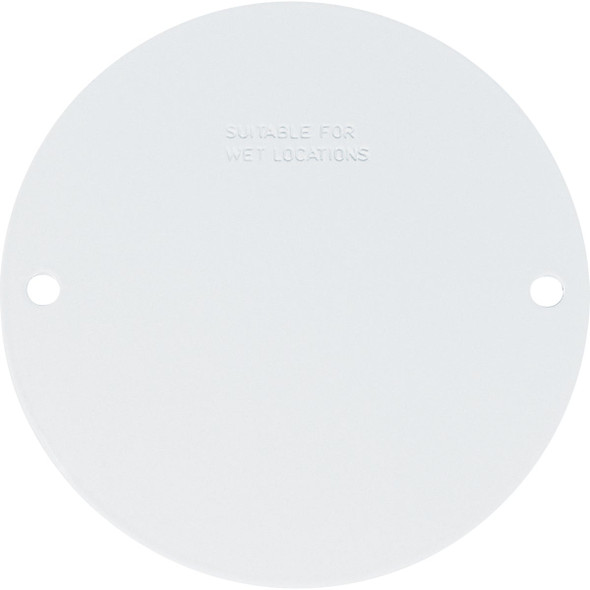 Southwire Round Weatherproof White Blank Cover WRCWB-UPC