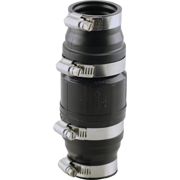 PLUMBEEZE 1-1/4 In. ABS In-Line Sump Pump Check Valve PE-SPC125-150