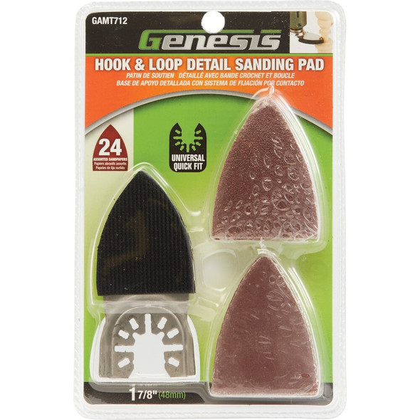Genesis Sanding Pad Sanding Pad & Sanding Variety Pack (25-Piece) GAMT712 382615