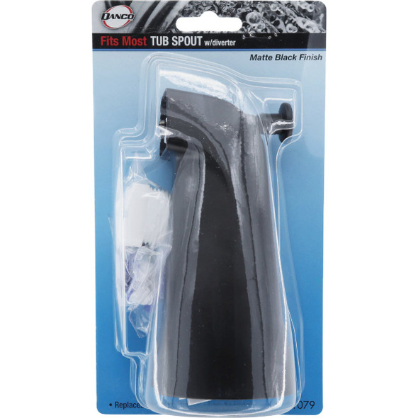 Danco Universal Matte Black Tub Spout with Diverter Danco Universal Matte Black Tub Spout with Diverter