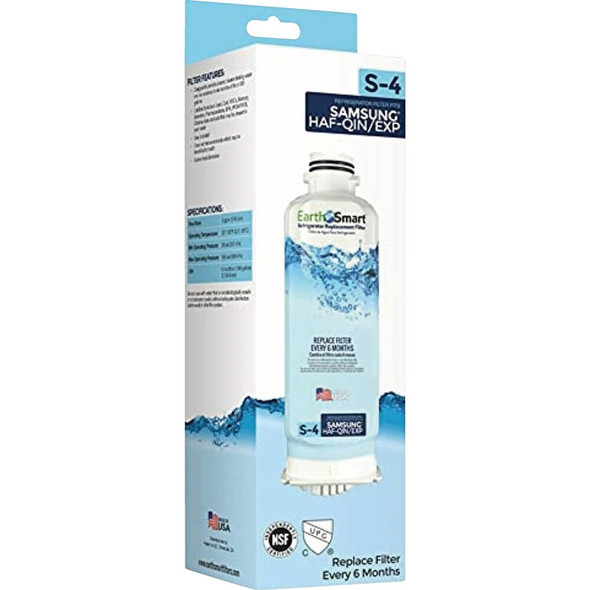 EarthSmart S-4 Samsung Icemaker & Refrigerator Water Filter Cartridge 102647 438629