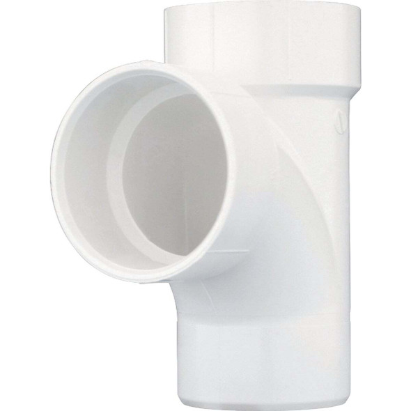 Charlotte Pipe 3 In. Hub DWV Sanitary Street Tee PVC 00403  1000HA