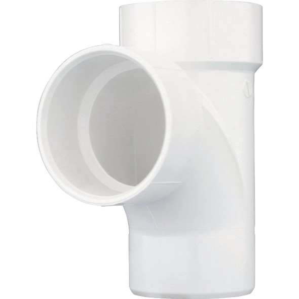 Charlotte Pipe 3 In. Hub DWV Sanitary Street Tee PVC 00403  1000HA
