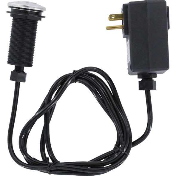 Danco Top Mount Air Switch for Garbage Disposals with Chrome Button 9D00010685