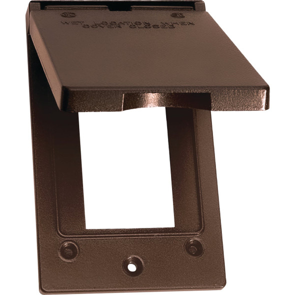 Southwire Single Gang Vertical Bronze Weatherproof GFCI Cover WCV1GFIB-UPC