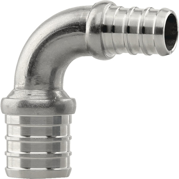 Plumbeeze 3/4 In. x 1/2 In. Stainless Steel Elbow PE-PS-E0705
