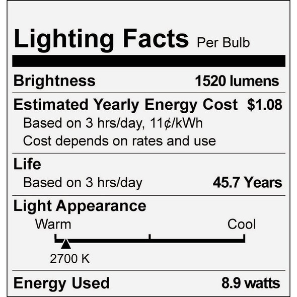 Philips Ultra Efficient 100W Equivalent Soft White A19 LED Light Bulb 587873 535821
