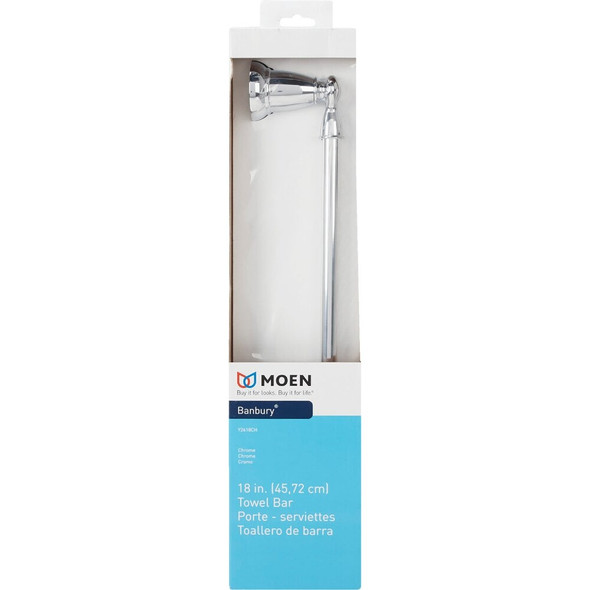 Moen Banbury 18 In. Towel Bar, Chrome Y2618CH 455571