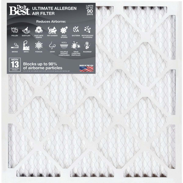 Do it Best 14 In. x 20 In. x 1 In. MERV 13 Furnace Filter Pack of 6