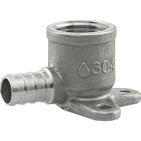 Plumbeeze 1/2 In. PEX x 1/2 In. Stainless Steel Drop Ear Elbow PE-PS-DE05