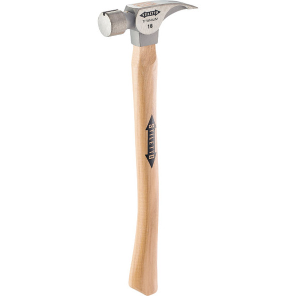 Stiletto 16 Oz. Smooth-Face Framing Hammer with Hickory Handle TI16SC