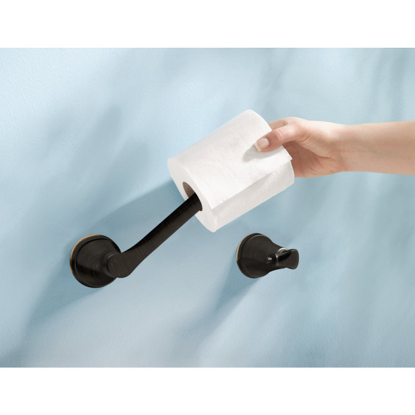 Moen Tiffin Wall Mount Toilet Paper Holder, Mediterranean Bronze MY4808BRB 495903