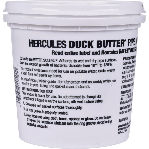 Oatey Hercules Duck Butter 23 Oz. Pipe Joint Lubricant 40501 479566