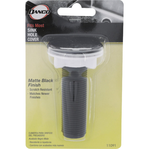 Danco Matte Black 1-3/4 In. Sink Hole Cover Danco Matte Black 1-3/4 In. Sink Hole Cover
